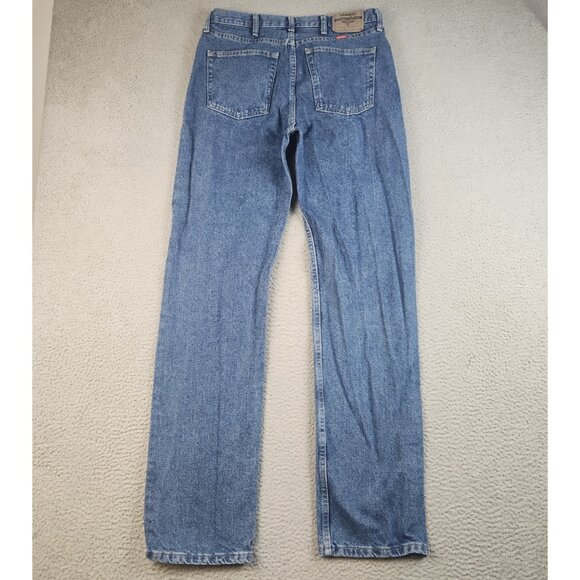 Wrangler Jeans Mens 34x36 Blue Cotton Straight Leg Classic Modern Rodeo Denim - Picture 2 of 9